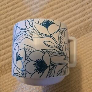 Starbucks 2019 Spring Floral Magnolia Flowers Coffee Mug Cup Pink Interior 14oz